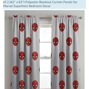 Marvel Spider Man curtain drape